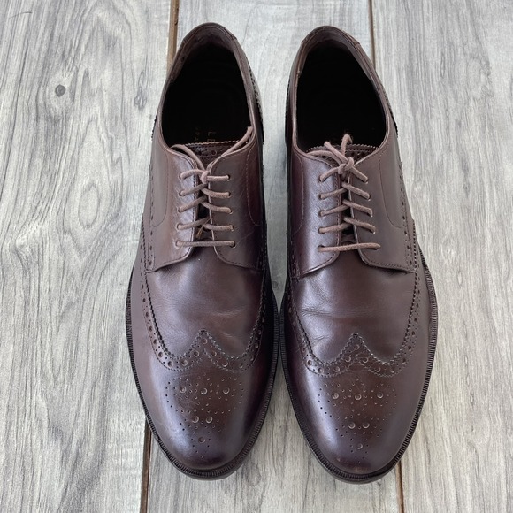 Cole Haan Other - COLE HAAN Grand OS Wingtip Oxfords Men 8M Brown Leather Watson Brogue Dress Shoe
